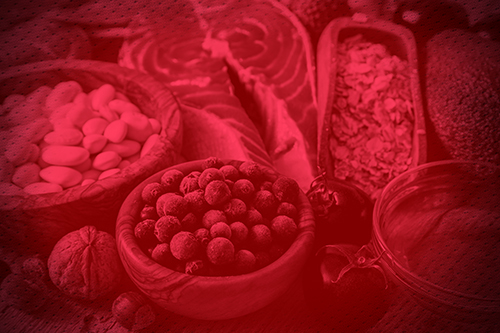 meat Table full of healthy food