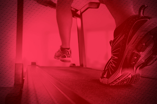 meat Person running on a treadmill